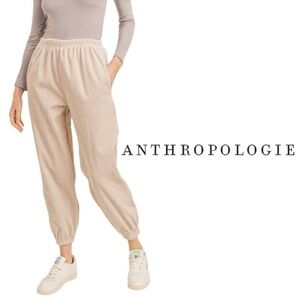 Anthropologie Sadie & Sage Do Si Dos Cord Pants - Beige - Size Small